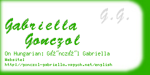 gabriella gonczol business card